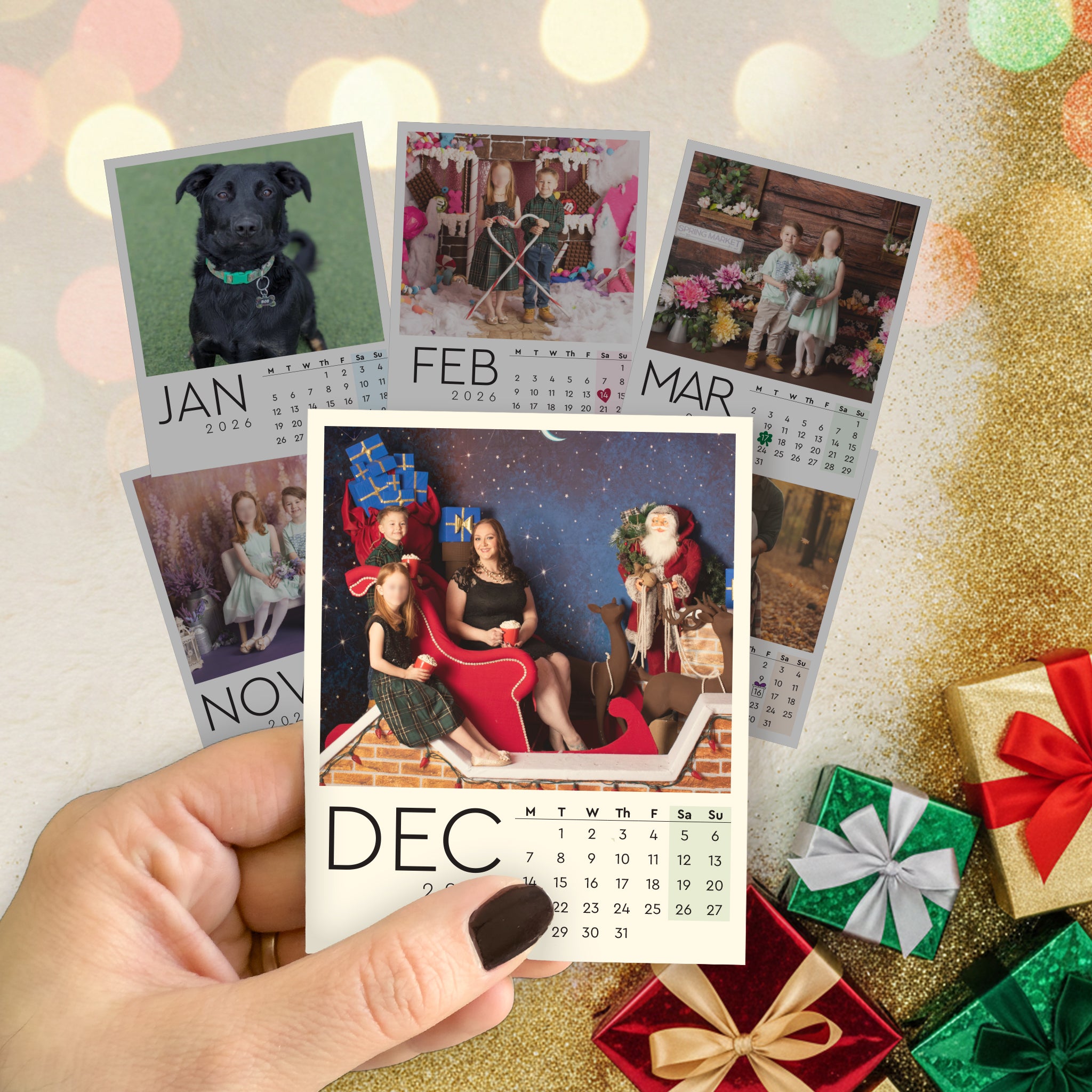 2026 Full‑Year Flat Magnet Calendar Set