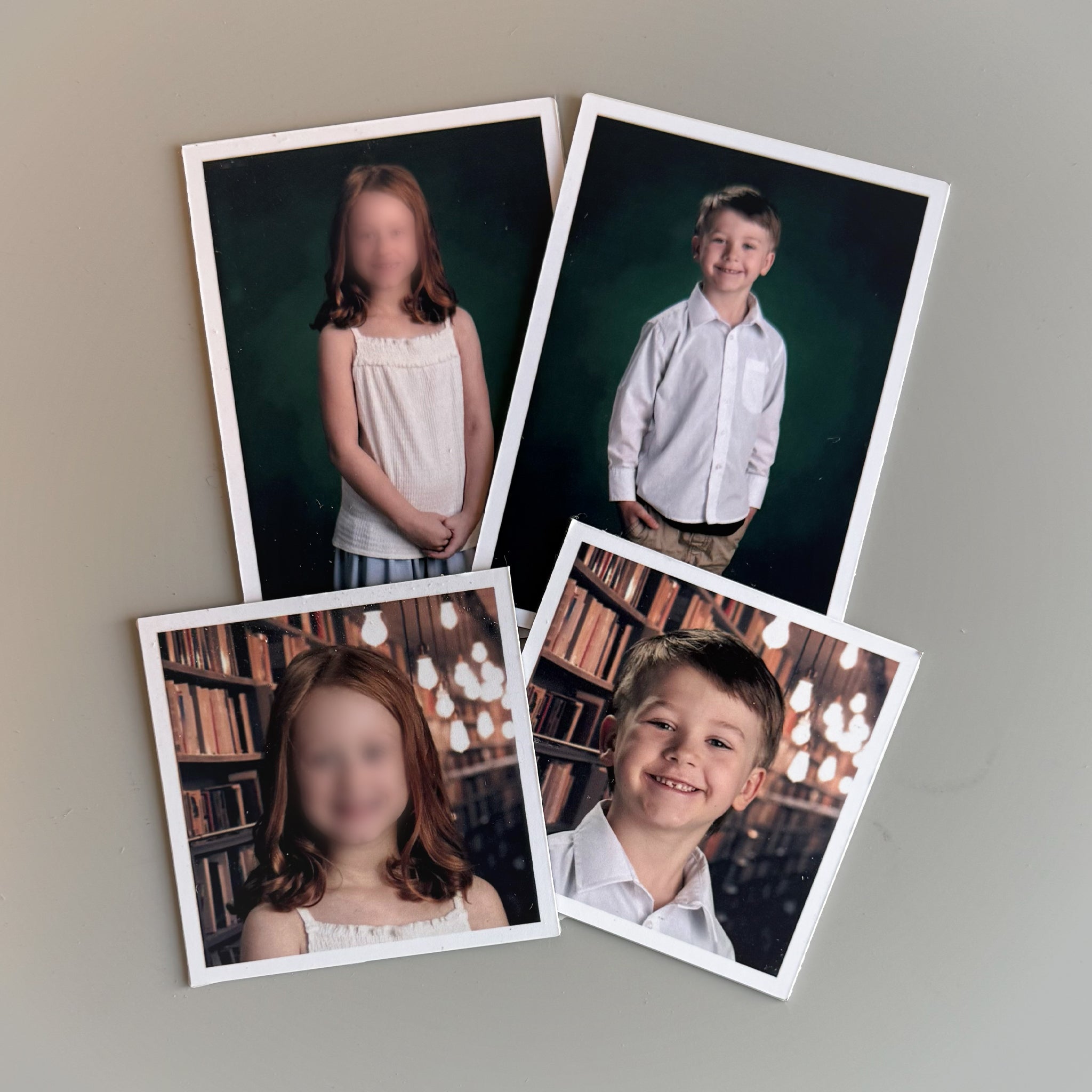 School Portrait Pack – White-Frame Memory Magnets