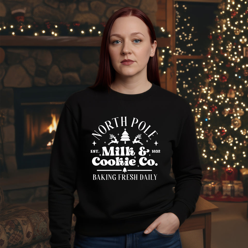 North Pole Milk & Cookie Co. Christmas Crewneck
