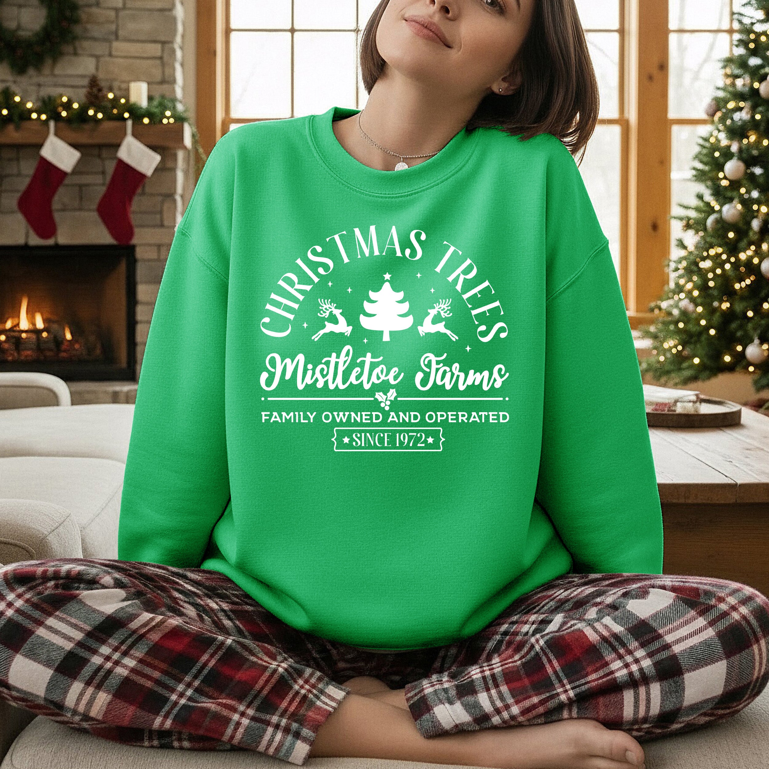 Mistletoe Farms Christmas Tree Crewneck