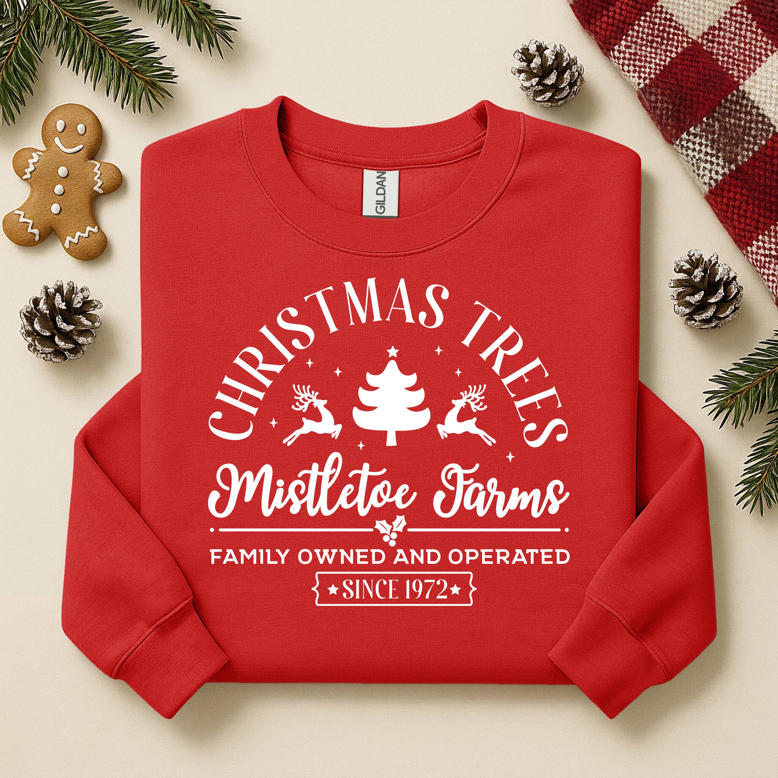 Mistletoe Farms Christmas Tree Crewneck