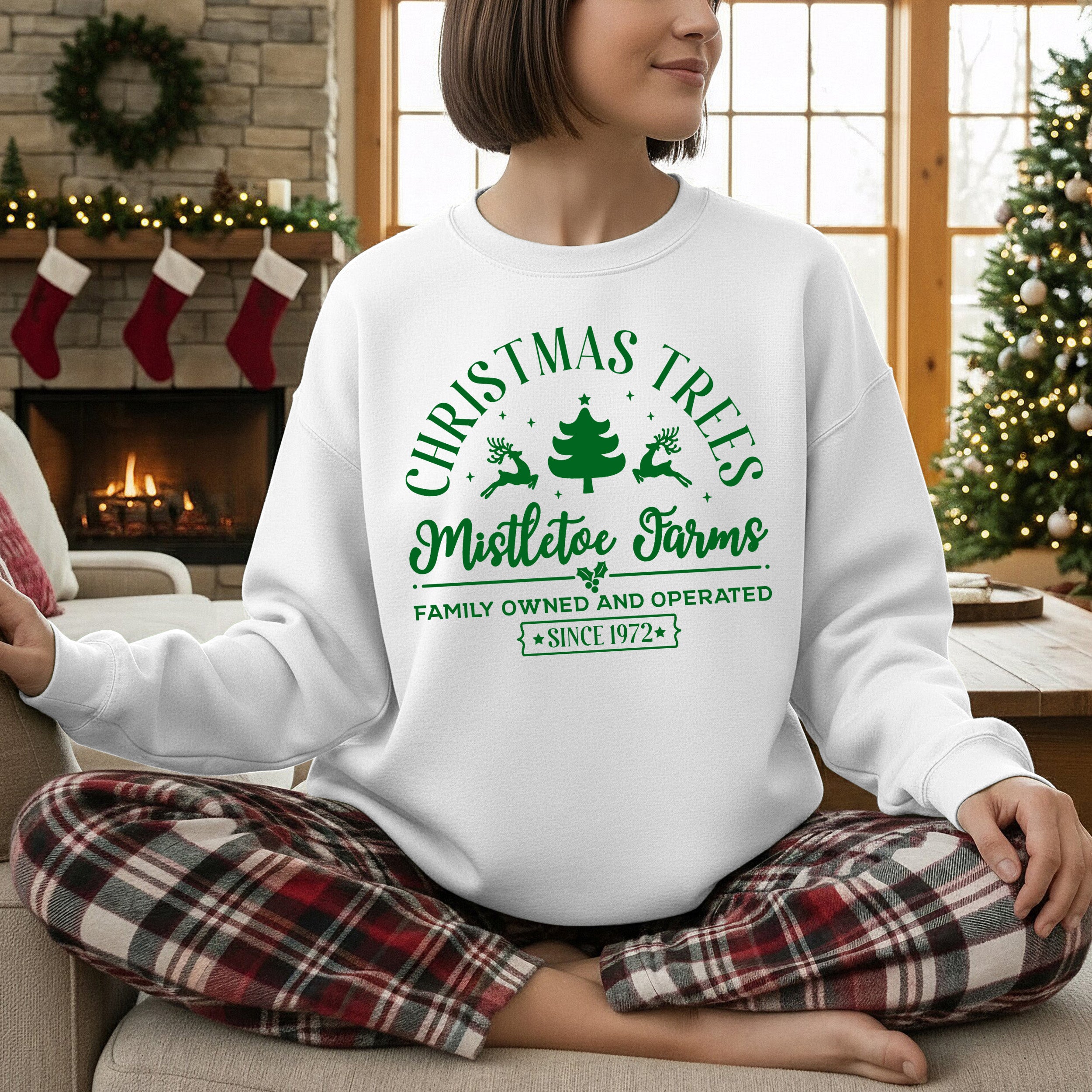 Mistletoe Farms Christmas Tree Crewneck